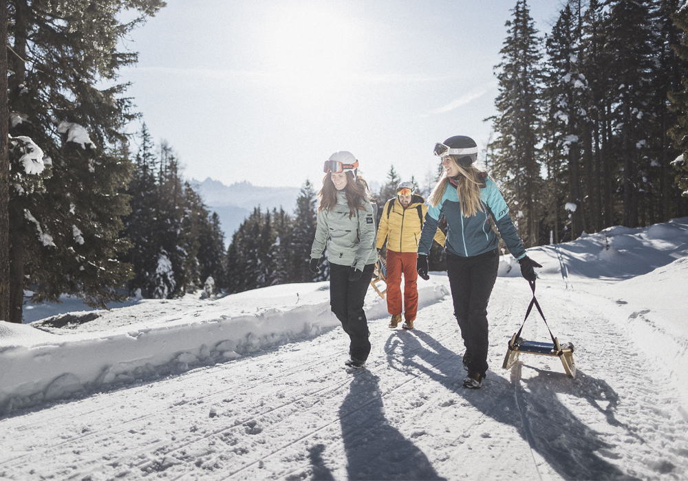 Winterurlaub_Brixen_Spiluck_Rodeln_Aufstieg